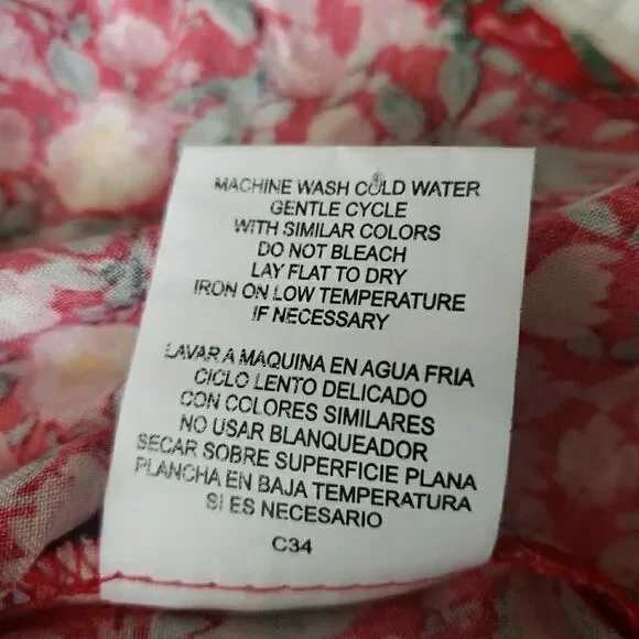 AUW Red Floral Midi Dress - Picture 10 of 14